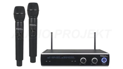 Bežični set mikrofona Ibiza DR20UHF-HH