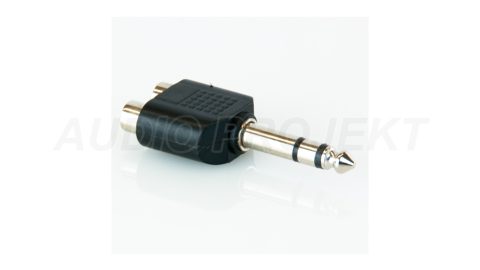 Konektor/adapter JACK 2xRCA-6.3mm Master Audio HY1751