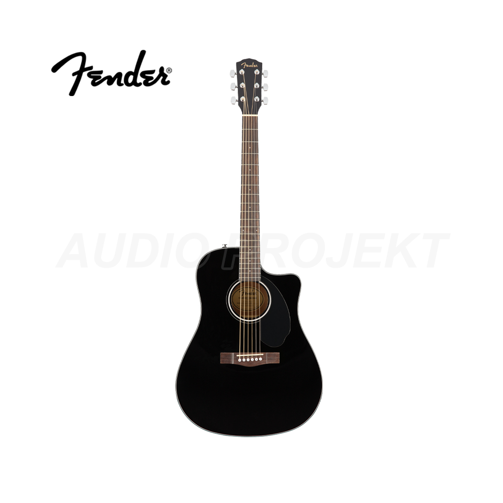 CD-60SCE BLACK2 EL. Akustična gitara Fender CD-60SCE Dreadnought, Black - Image 1
